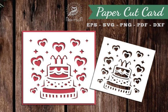 Birthday Papercut Card SVG 2: 3D SVG for Birthdays