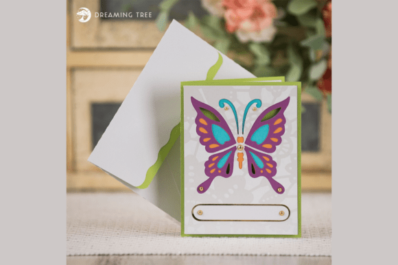 Butterfly Card SVG: 3D SVG for Greeting Cards