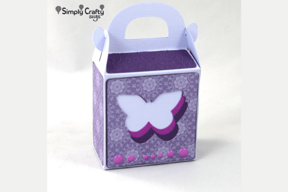 Butterfly Gable Box SVG: 3D SVG for Mother's Day