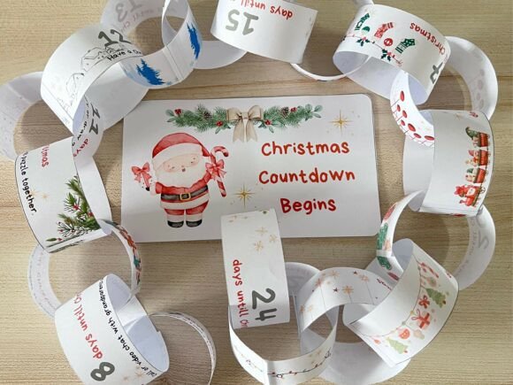 Christmas Countdown Garland with Activit 3D SVG Review