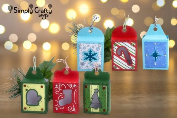Christmas Tag Box Set: 3D SVG for Editorial Design