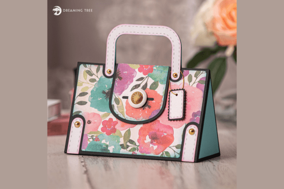 Fancy Floral Handbag 3D SVG for Life Events