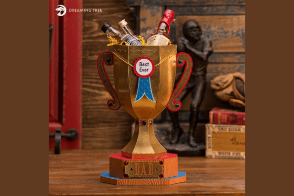 Father's Day Loving Cup 3D SVG for Local Branding