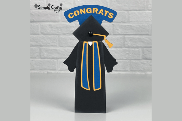 Graduation Time Box Card: 3D SVG for School Branding
