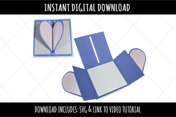 Heart Lock Card: 3D SVG for Pop-Up Cards