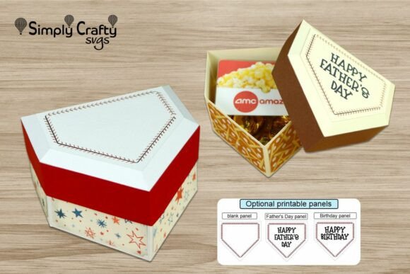 Home Plate Box SVG: 3D SVG for Father S Day