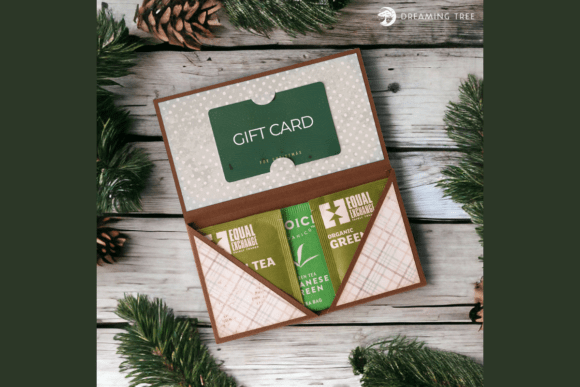 Winter Tea and Gift Card Holder 3D SVG Freebies